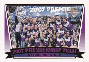 2007 Select Premiers Melbourne Storm #PC24 Premiership Team Front